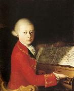 Salvator Rosa Wolfang Amadeus Mozart oil on canvas